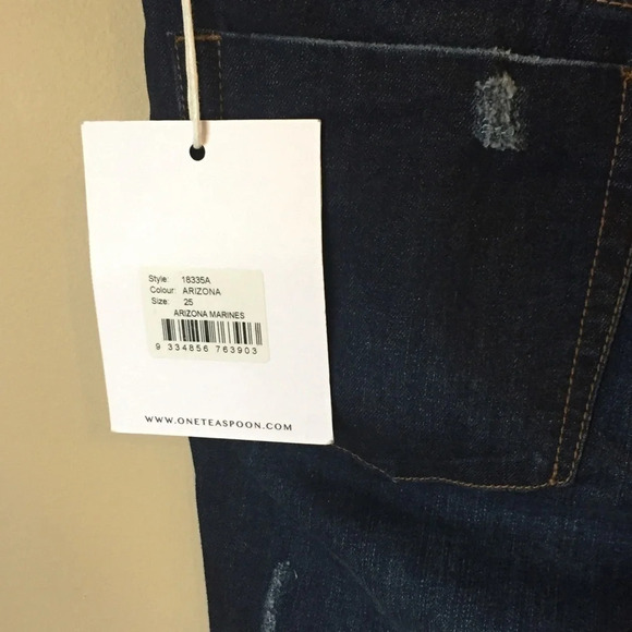 One Teaspoon Arizona Marines Flare Jeans 25 NWT - Picture 6 of 6